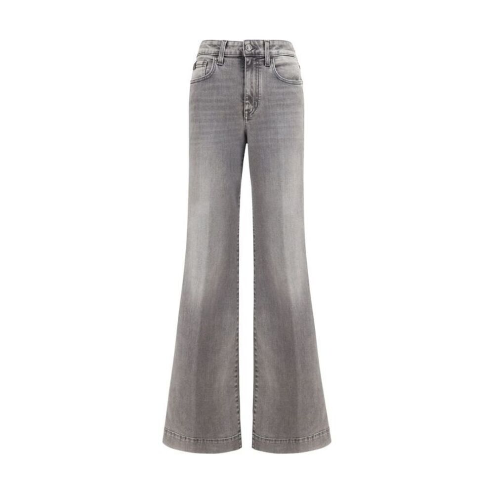 Jacob Cohen Gray Cotton Flared Women's Jeans